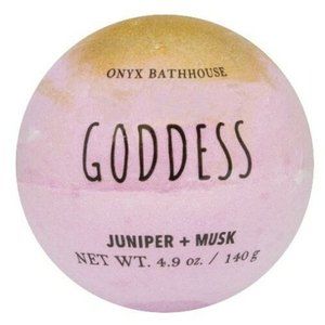 2/$15 Goddess Bath Bomb Juniper + Musk Onyx Bathhouse Spa Fizz and Bubbles